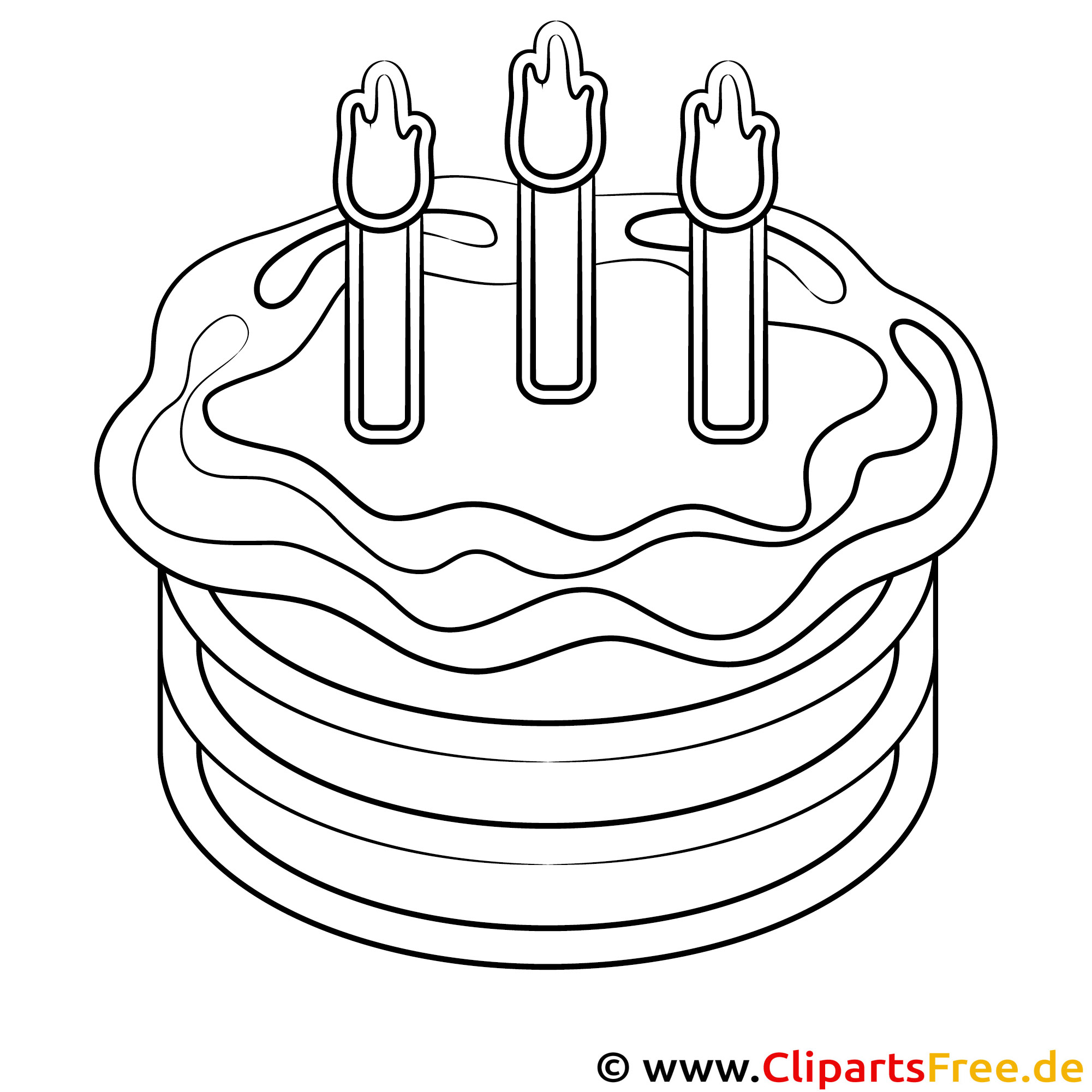 Happy Birthday Malvorlage PDF gratis