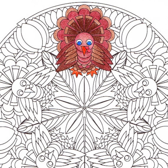 thanksgiving mandala coloring pages