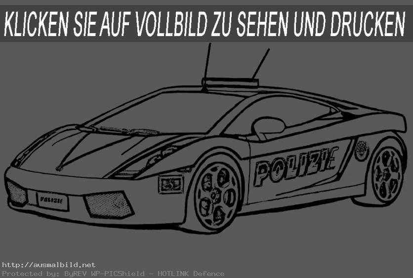 polizeiwagen ausmalbilder polizei