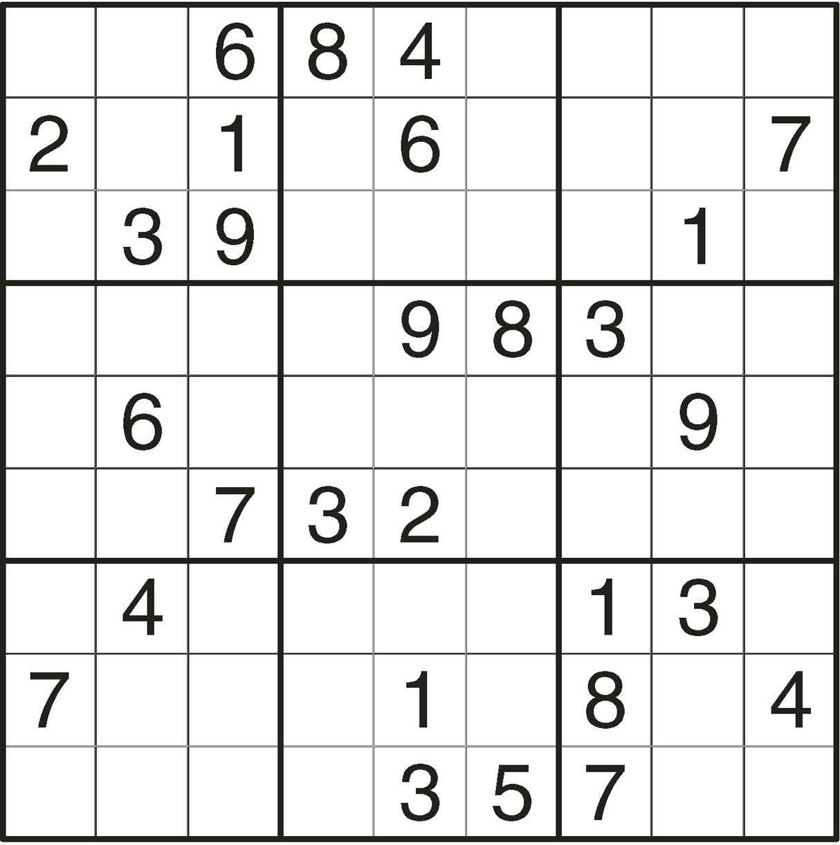 Printable Sudoku Medium Level - Printable World Holiday