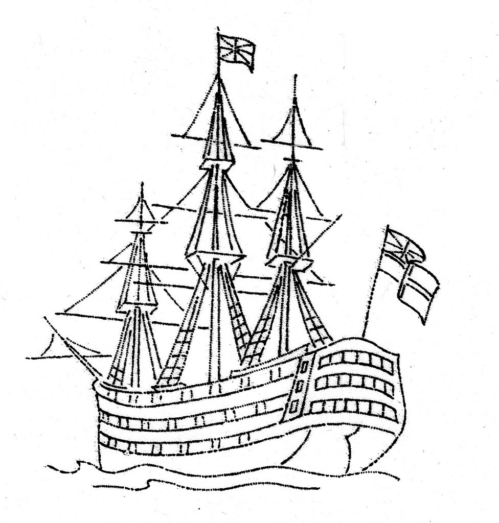 segelschiff malen