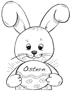 osterhasen ausmalbild