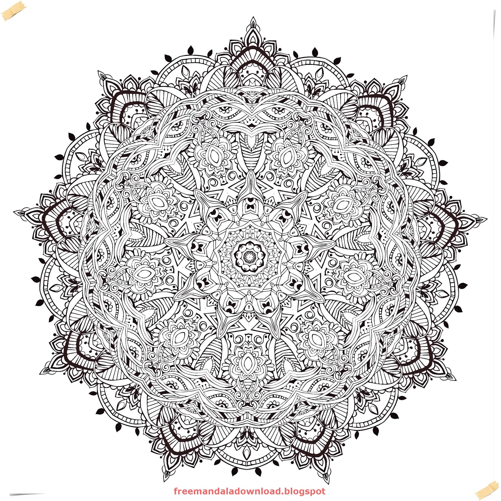 Schwierige Mandalas Für Erwachsene/Difficult Mandalas ~ Free Mandala