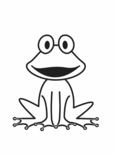 frosch malen kinder