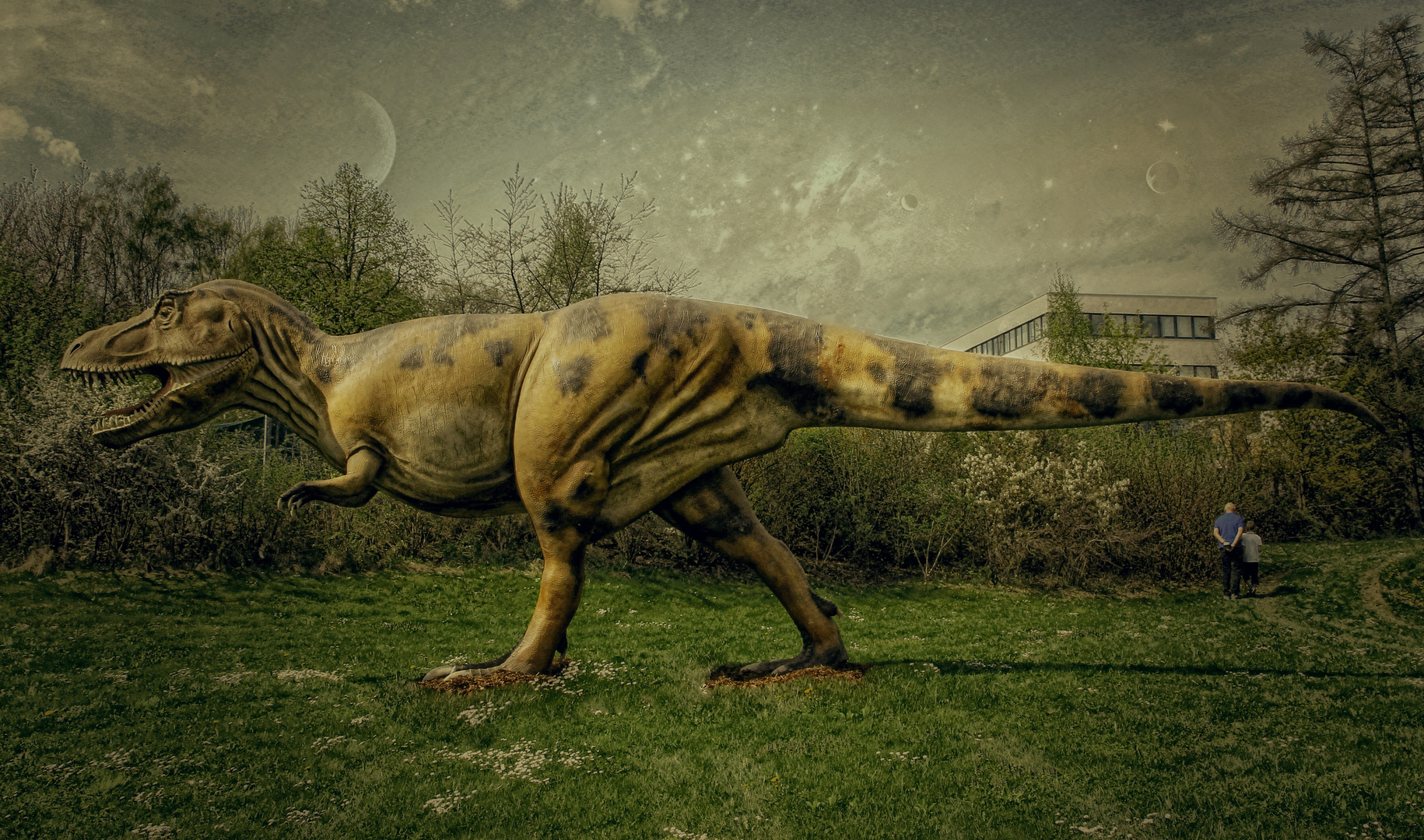 Dinosaurier T-Rex Foto & Bild | himmel, natur, landschaft Bilder auf