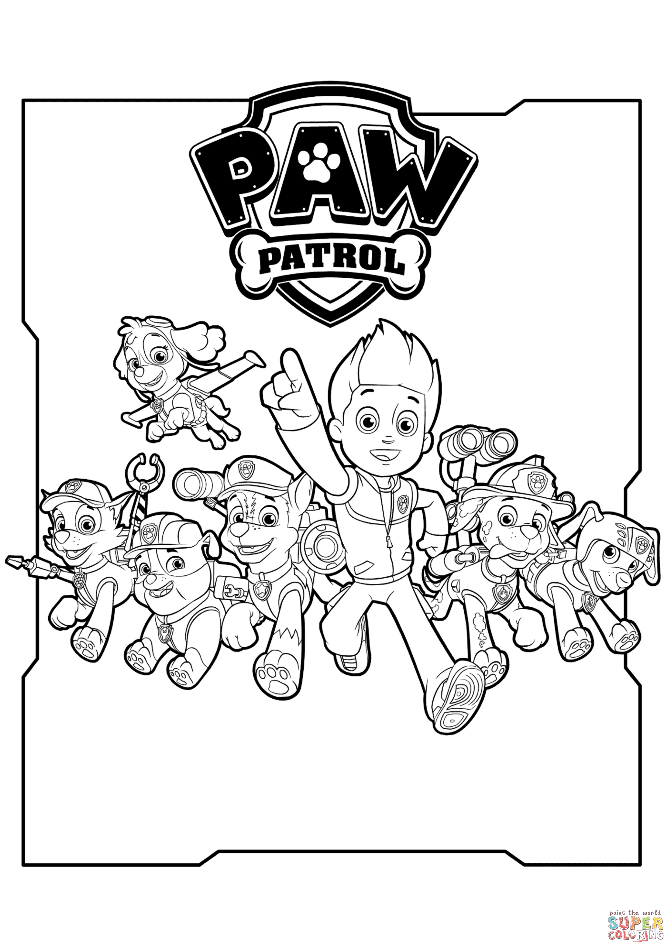 malvorlage paw patrol