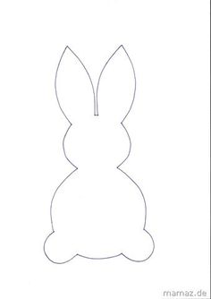 easter bunny template - Google Search | Silhouette Templates | Easter