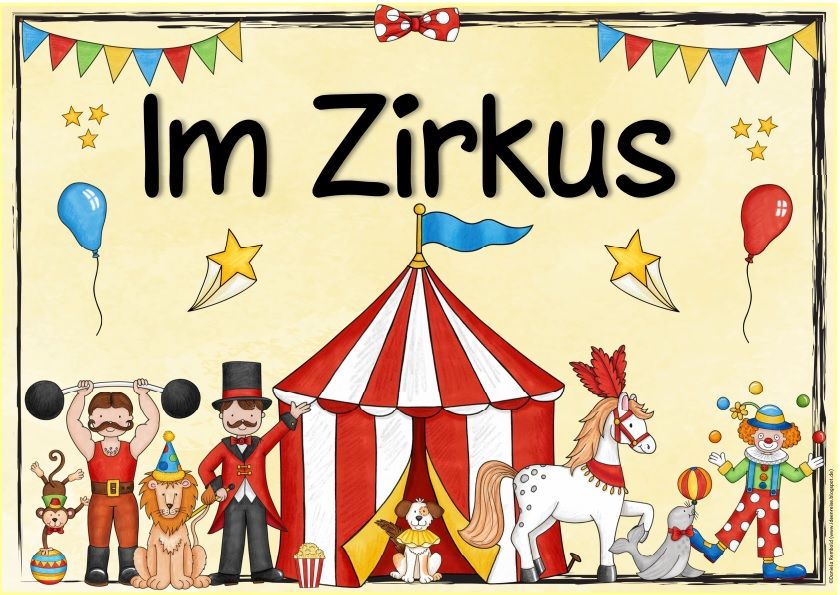 thema zirkus kindergarten basteln