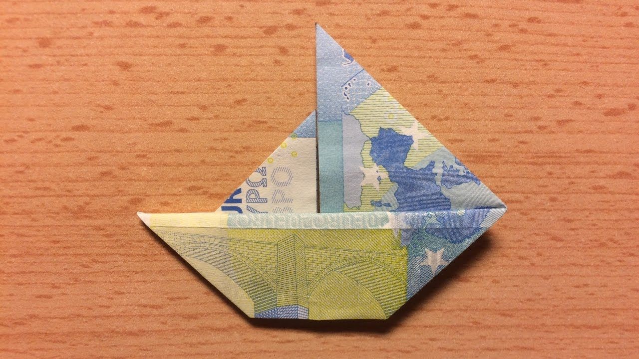 origami boot falten