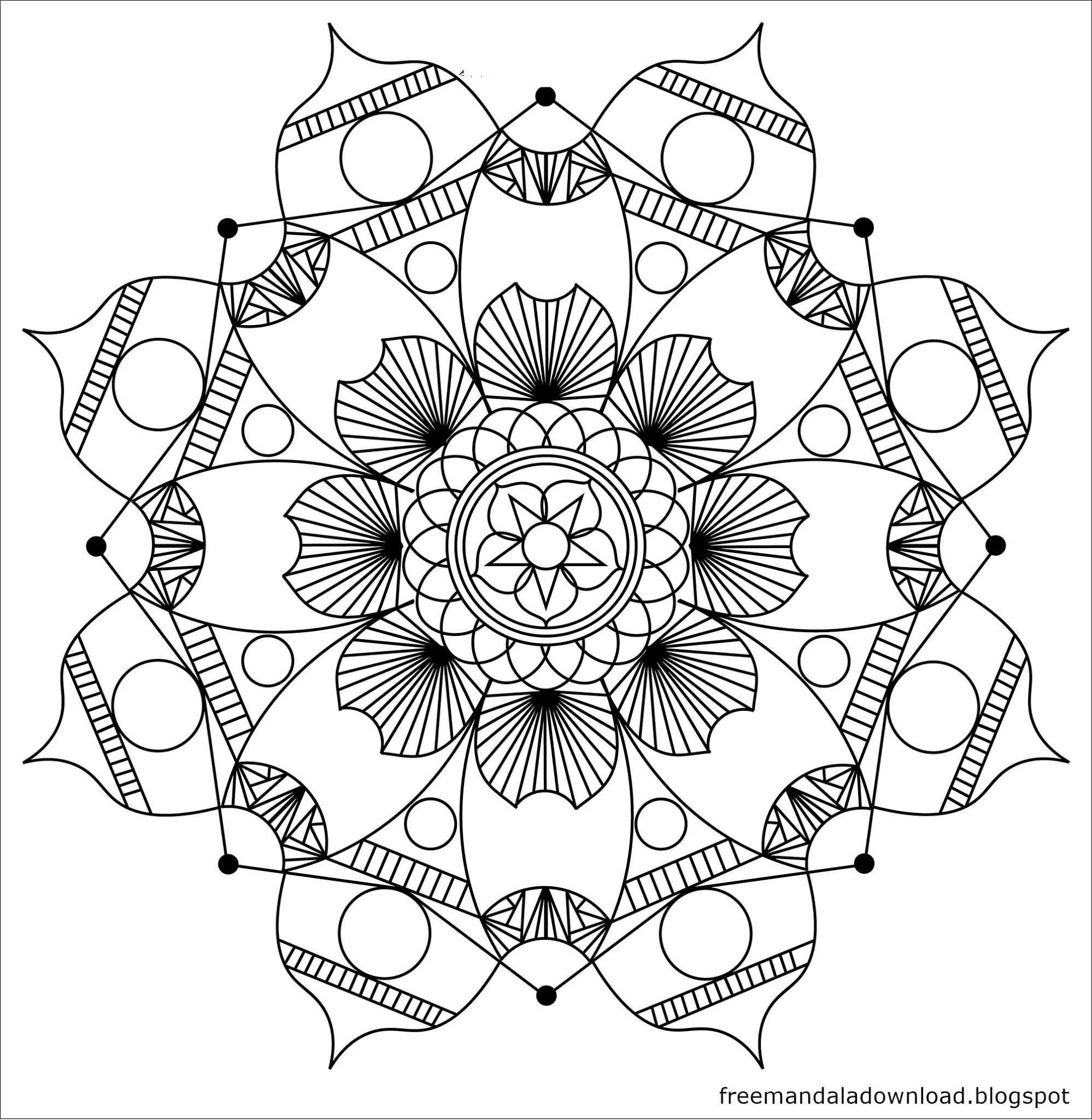 Schöne Mandalas Malvorlagen zum Drucken und Ausmalen