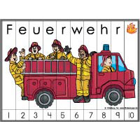 feuerwehr malen leicht