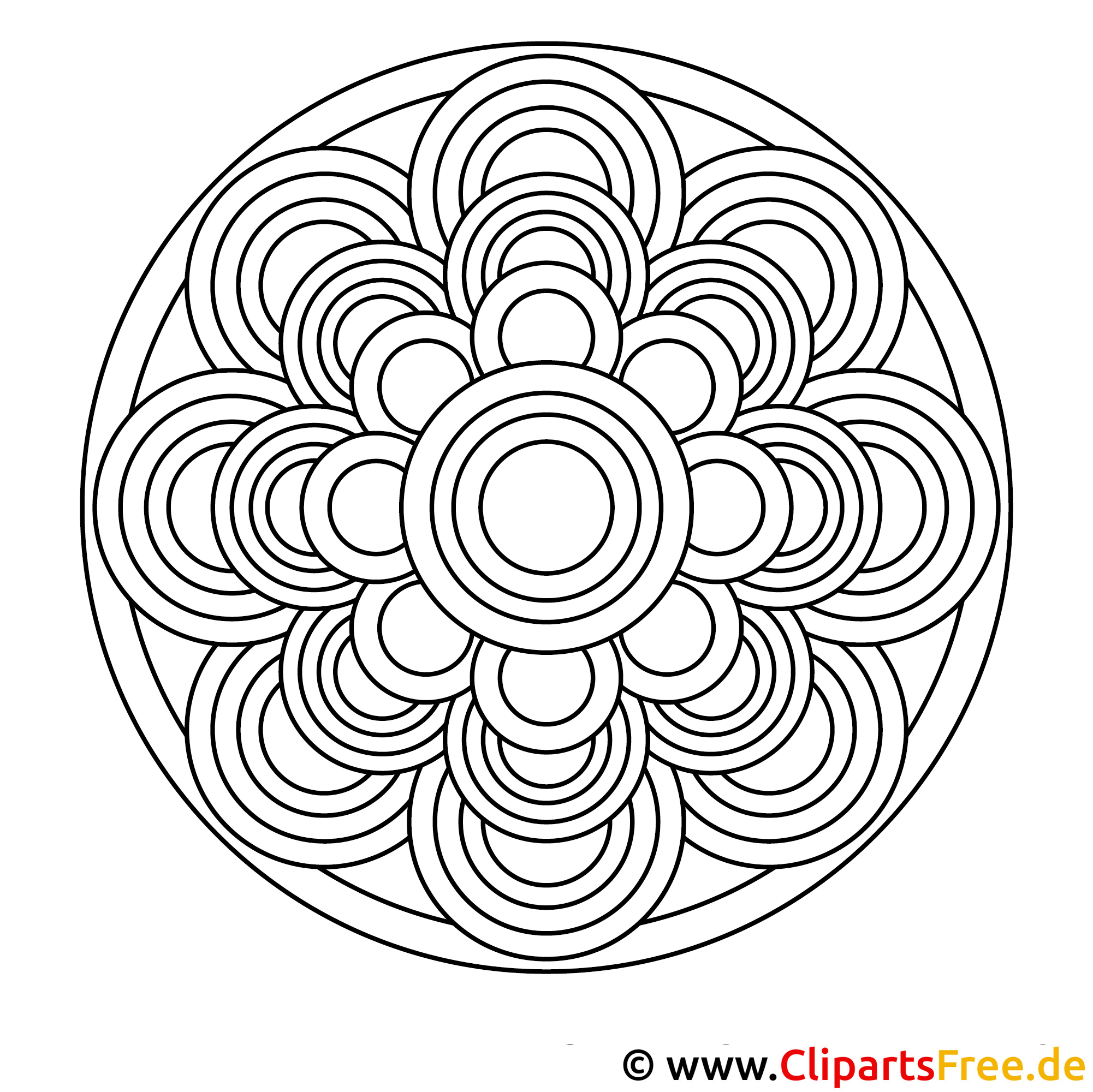 Mandala zum Ausdrucken - Simple Coloring Blog