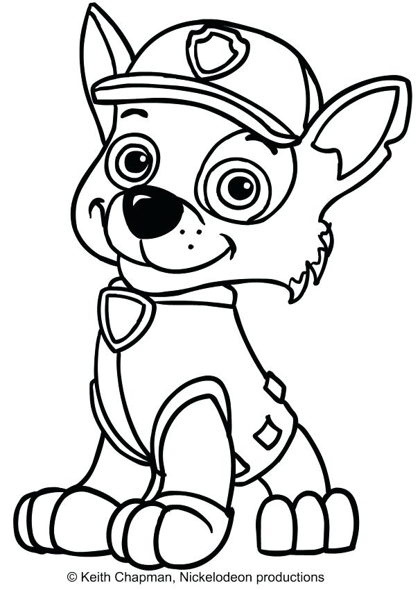 Rocky Paw Patrol Coloring Pages at GetColorings.com | Free printable