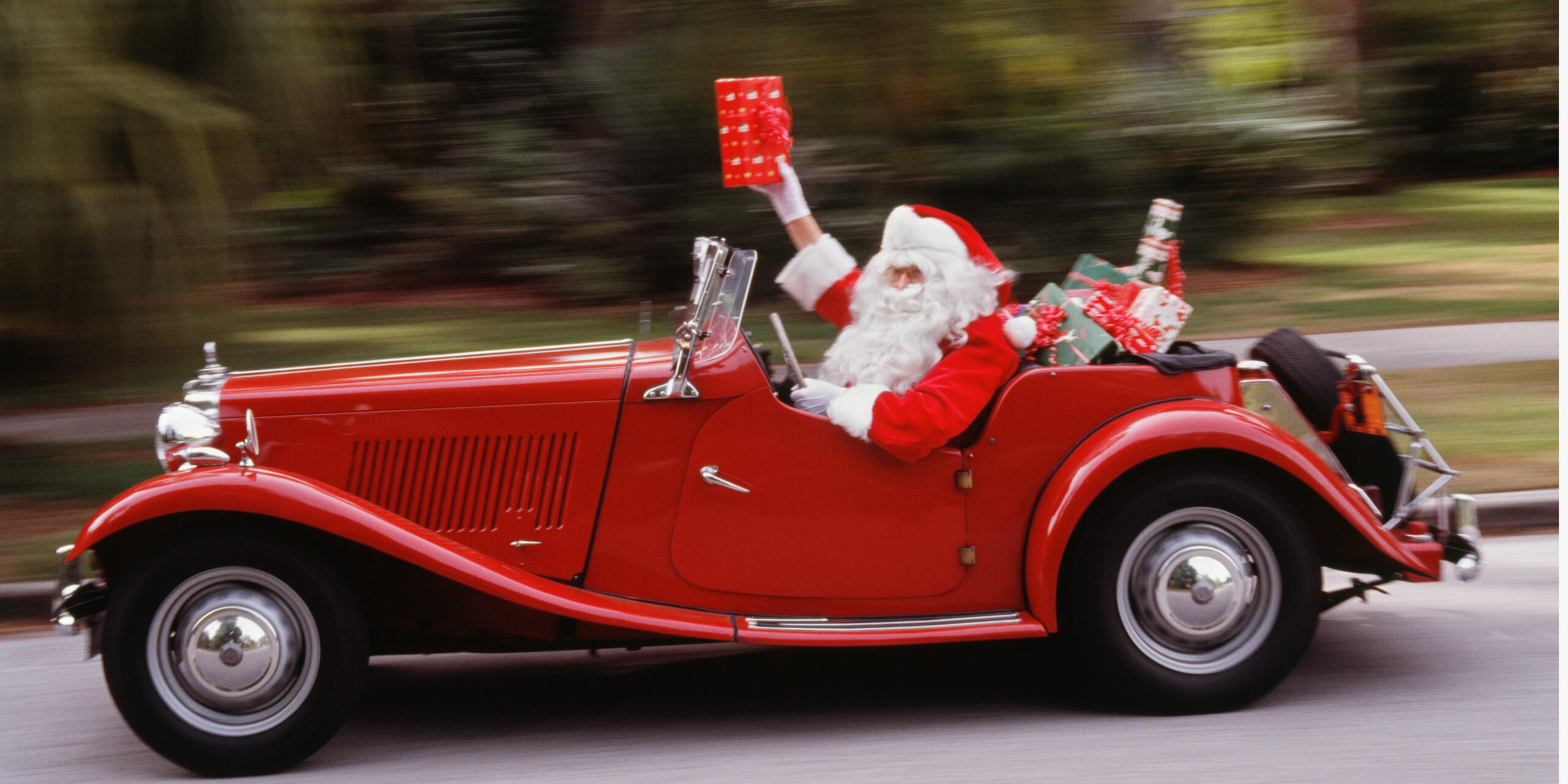 frohe weihnachten auto