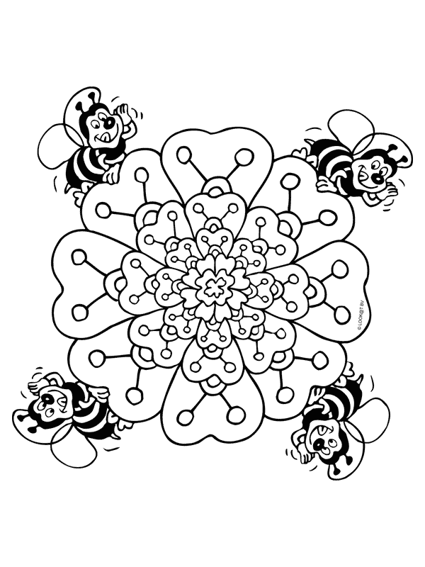 bienen mandala