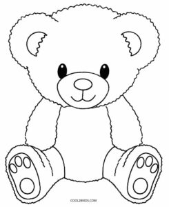 ausmalbilder teddy mit herz