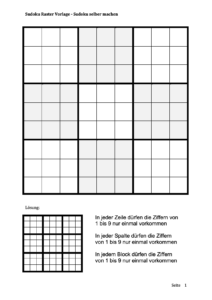 sudoku rätsel kostenlos