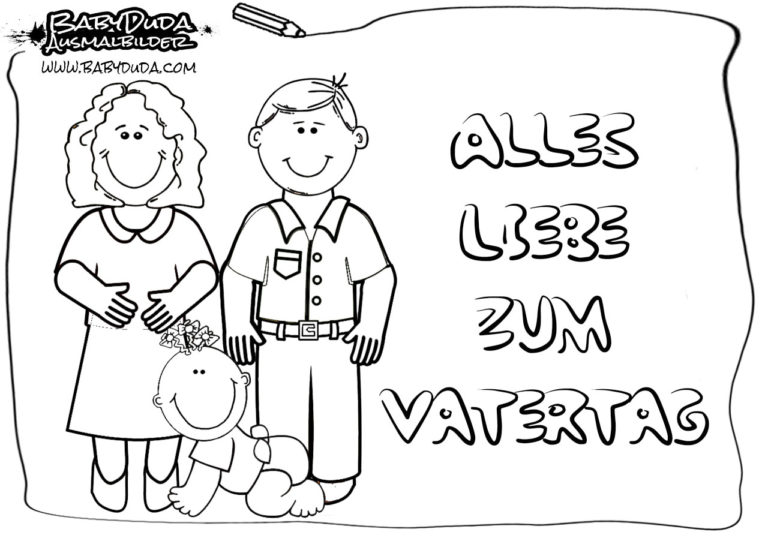 papa ausmalbilder vatertag