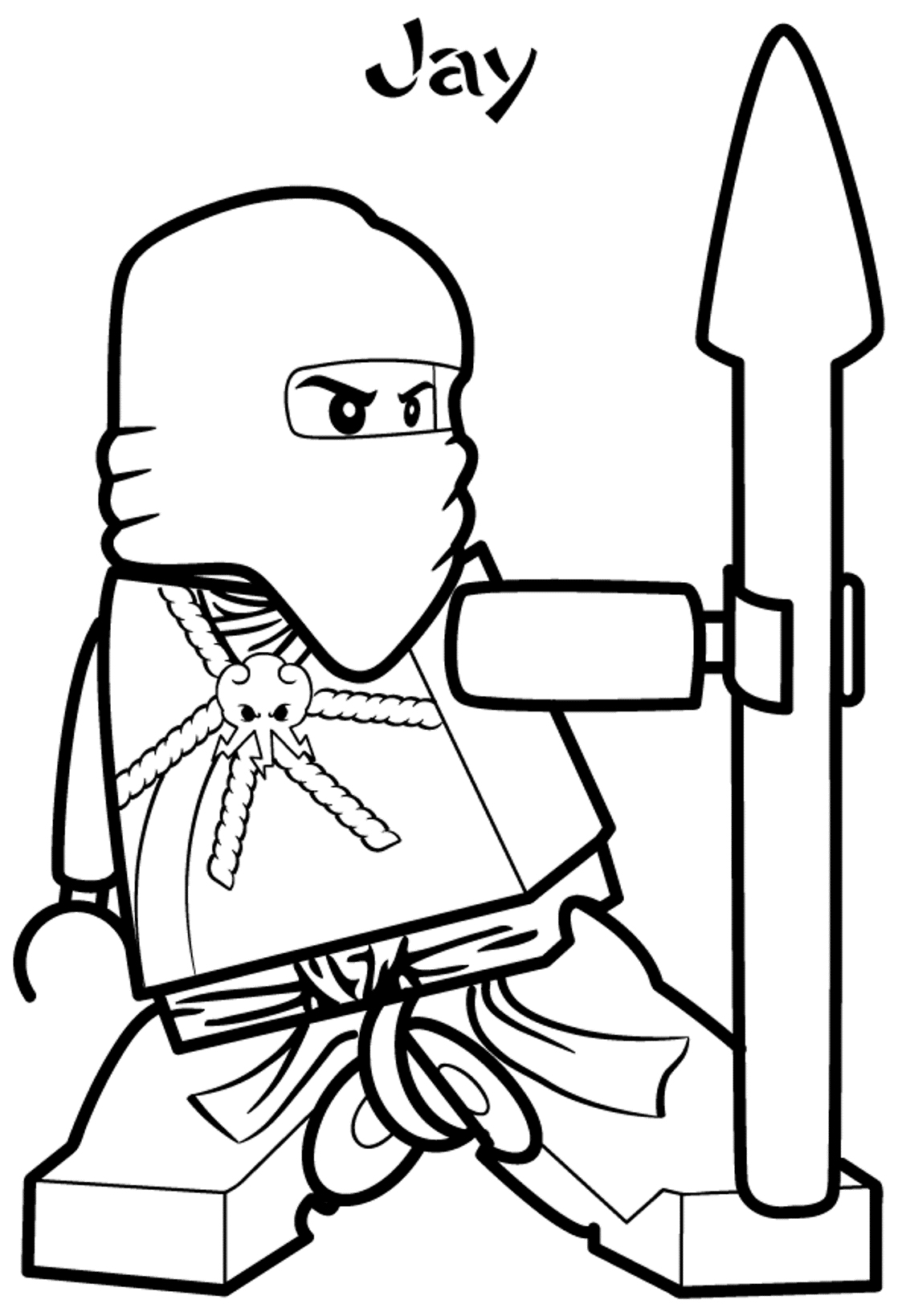 Ninjago Coloring Pages Jay - Coloring Home