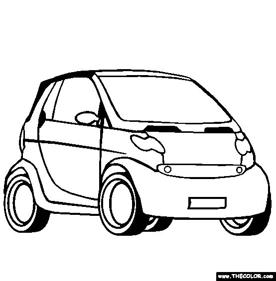 Brabus Smart Car Coloring Page | Free Brabus Smart Cars Coloring Pages