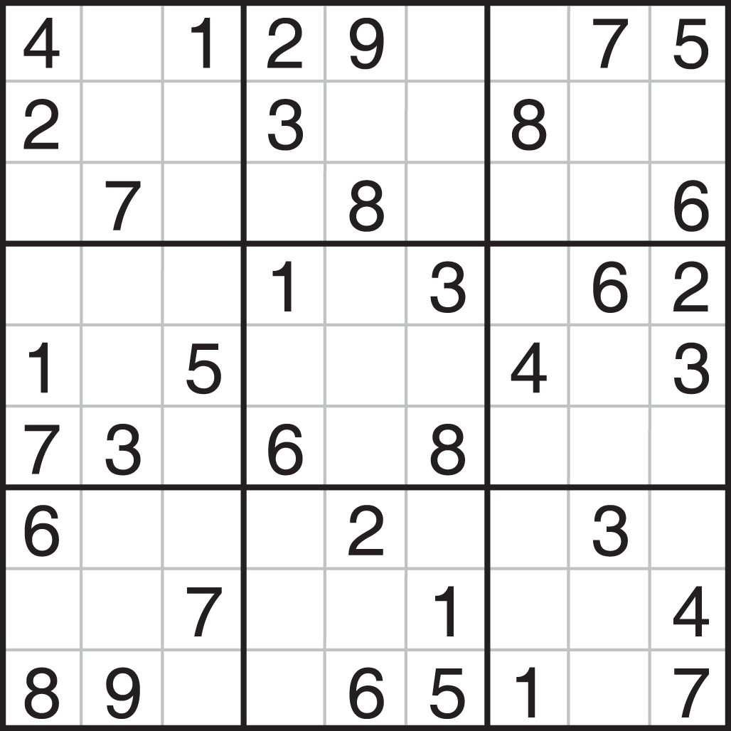 Sudoku Easy With Answer Key Printable