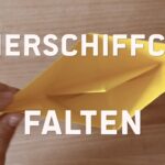 papierschiffchen falten