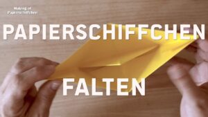 papierschiffchen falten