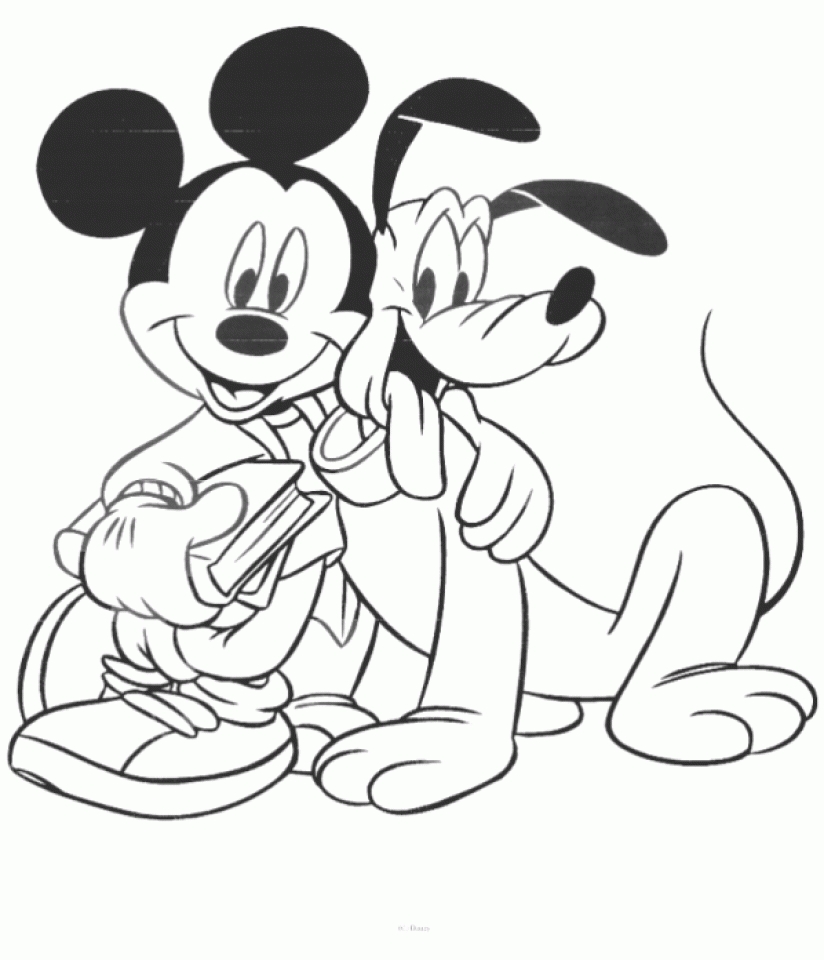 20+ Free Printable Mickey Mouse Coloring Pages for Kids