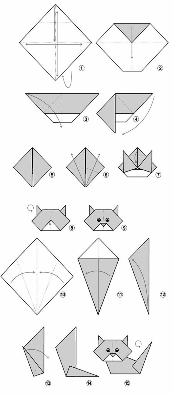 Origami Cat Instructions – All in Here