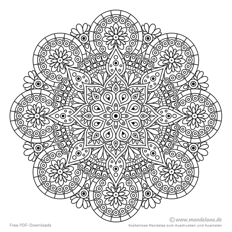 mandala zum ausmalen