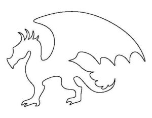 drachen umriss