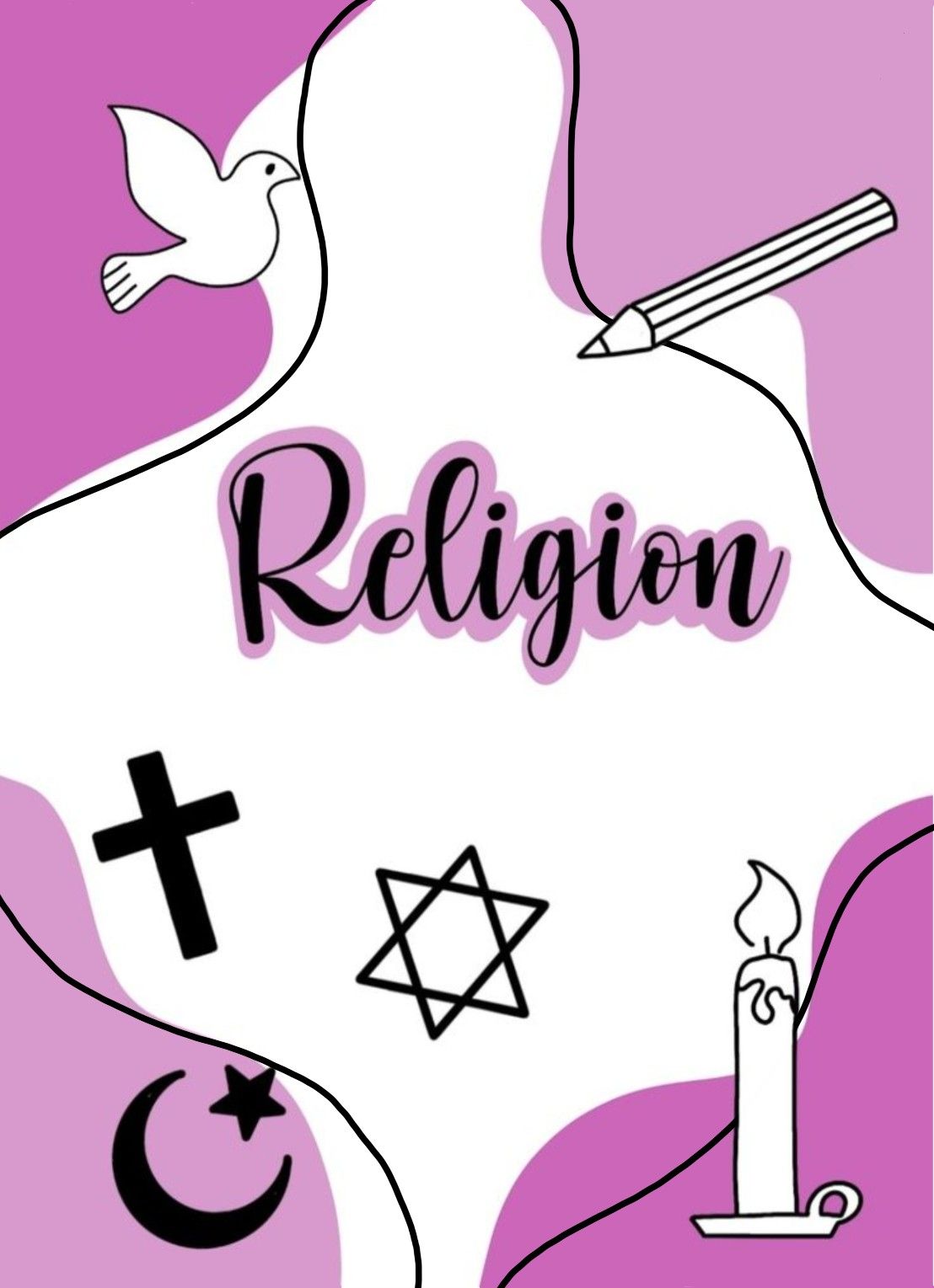 deckblatt religion selbst gestalten