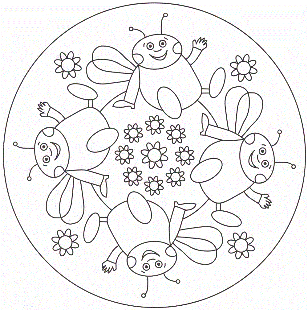 1️⃣ 50 Bilder von Mandalas zum Herunterladen und Drucken für Kinder