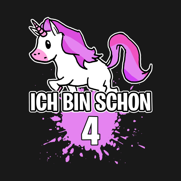 einhorn geburtstag 4 jahre