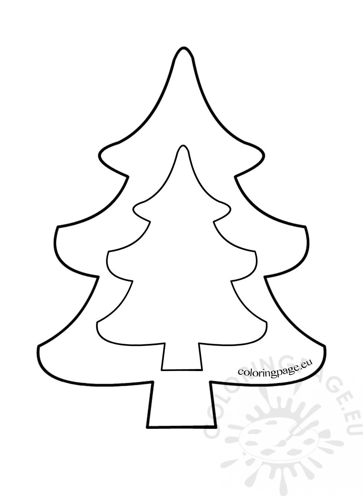 Christmas tree outline - labkesil