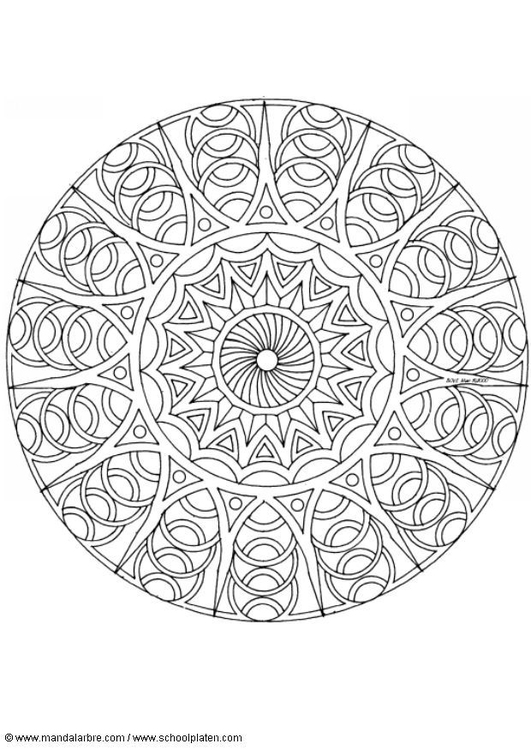 malvorlage mandalas