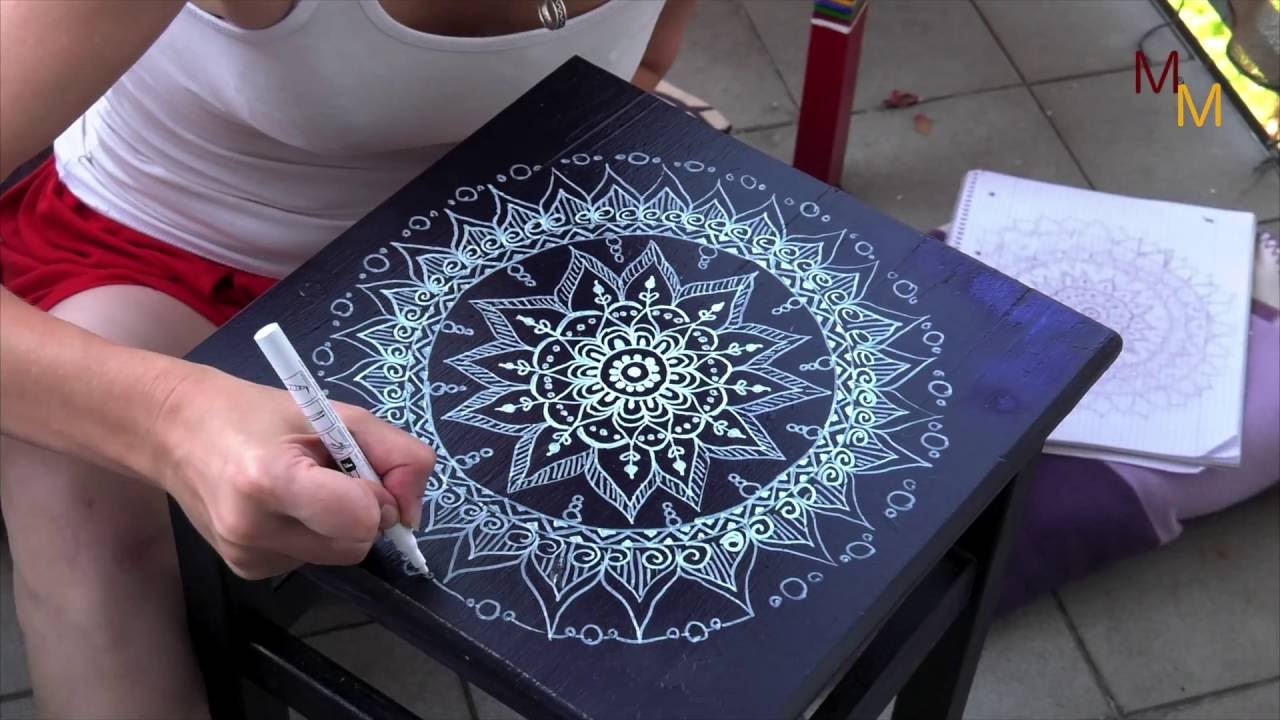 Mandala Zeichnen Art Draw Painting (DIY ) - YouTube