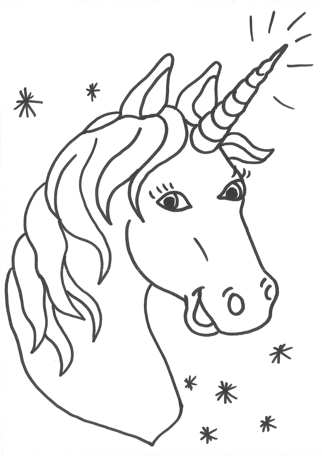 mandala einhorn ausmalbild