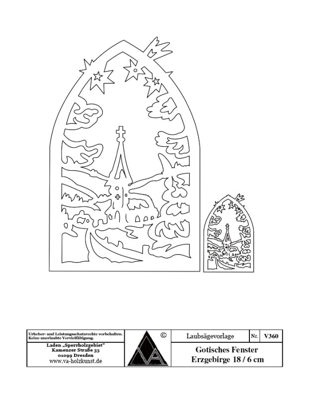 gotisches fenster vorlage