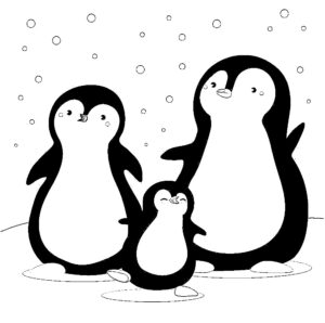 pinguin bilder zum ausmalen