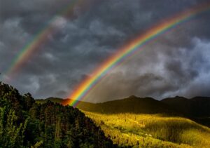 bild mit regenbogen