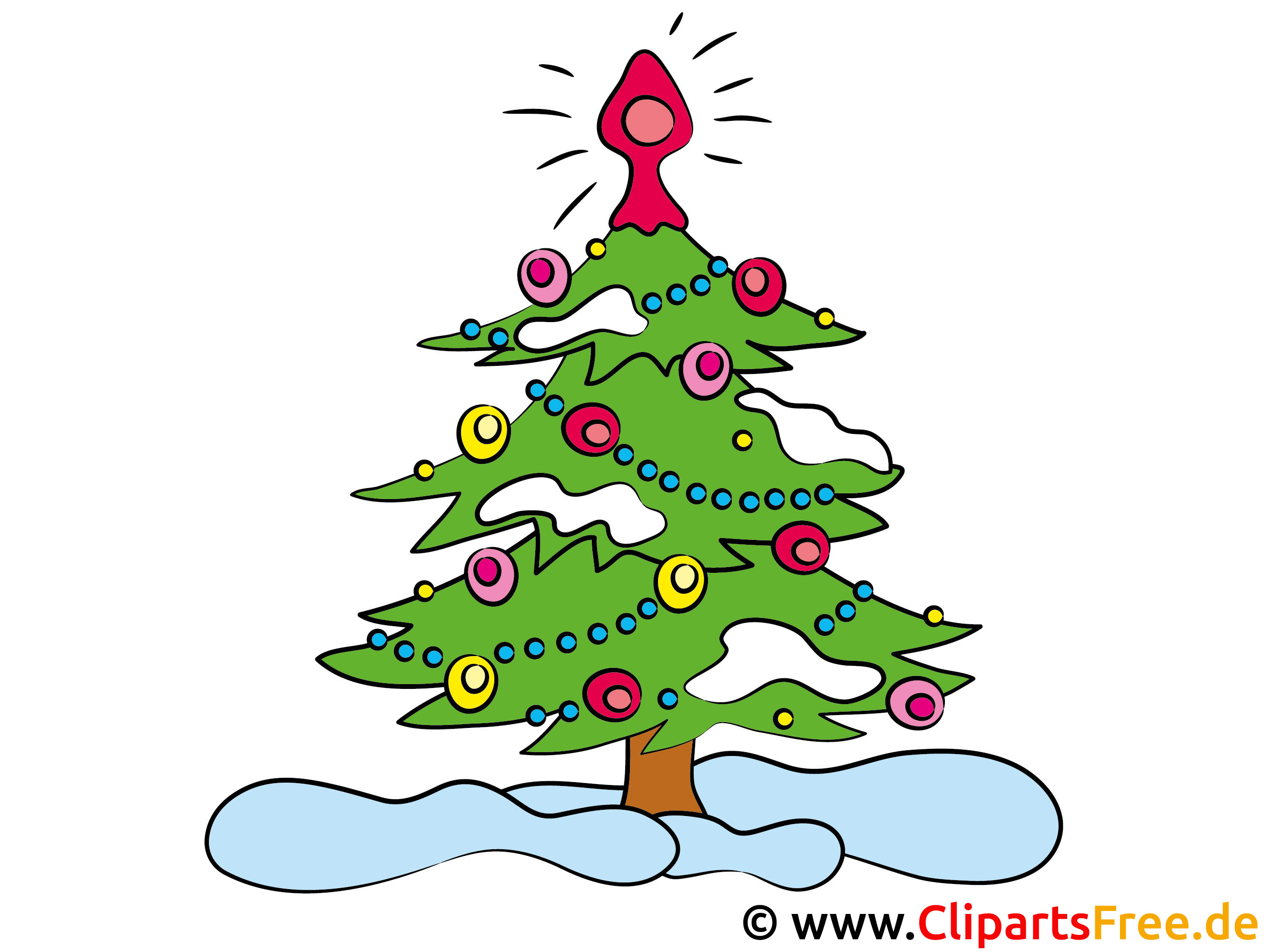 Christmas tree clipart