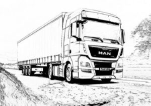 lkw malen einfach