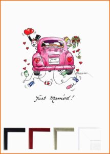 just married auto ausdrucken