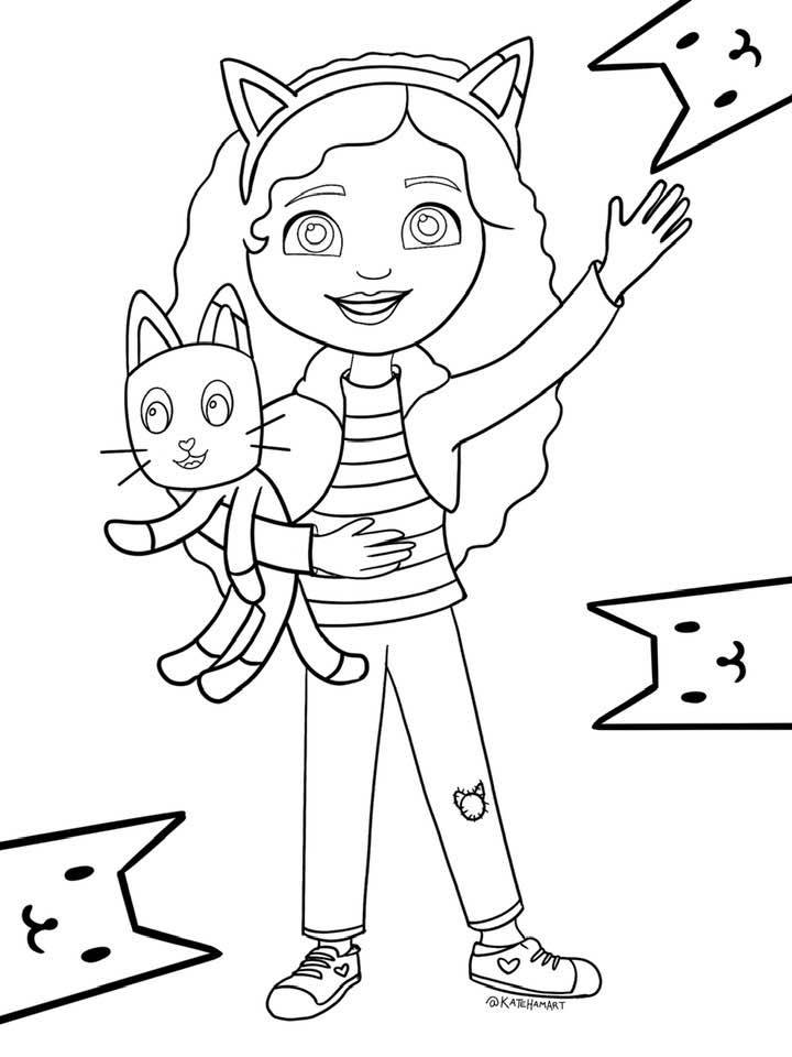 Gabby's Dollhouse Coloring Pages - Coloring Home