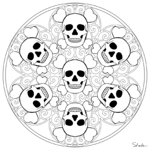 halloween mandalas