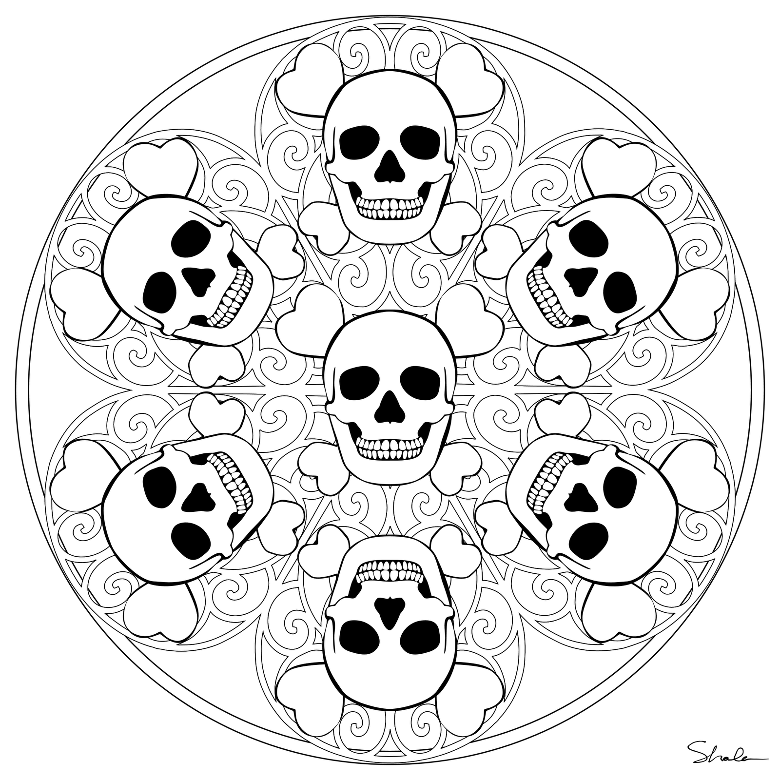 halloween mandalas