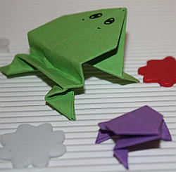 origami frosch falten