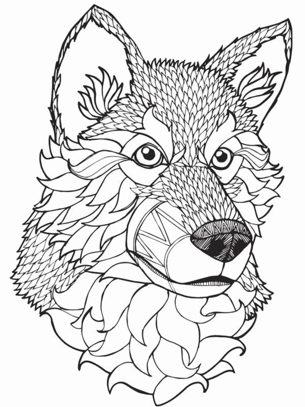 wolf ausmalbilder mandala