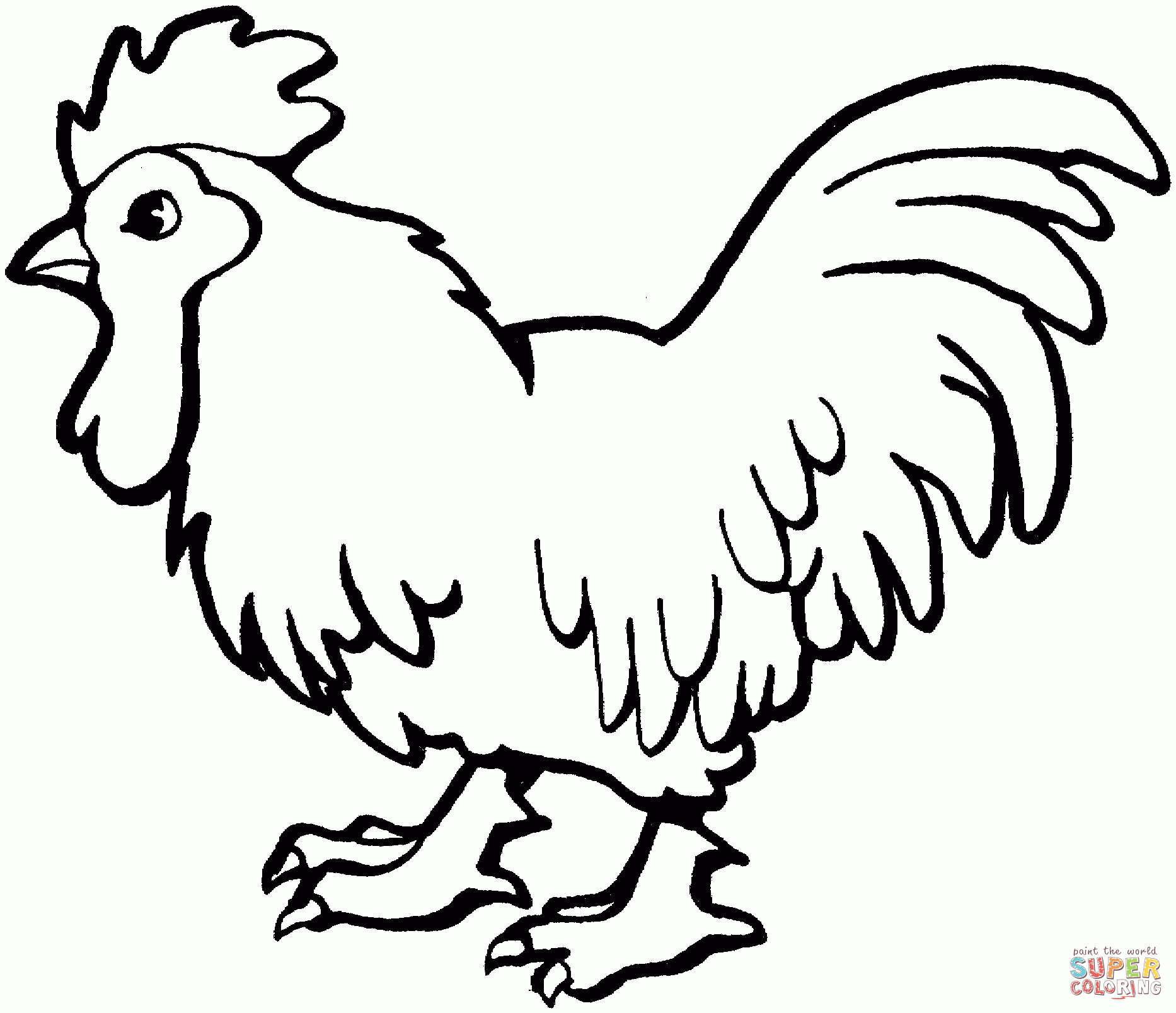 Ausmalbild Huhn - kinderbilder.download | kinderbilder.download